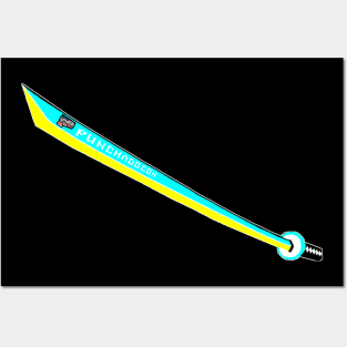 Katana with Blank Text, v. Code Posters and Art